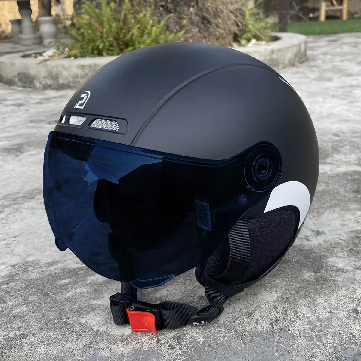 PEMILA Fietshelm met bril Lens Gehoorbescherming Reflecterende sticker Fietshelm MTB Road E-Bike Fietshelm voor volwassenen