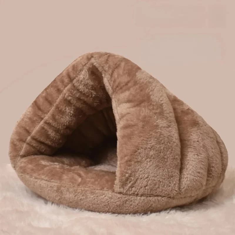 Driehoek Hond Kennel Mat Winter Warm Pluche Kat Bed Huis Verdikte Slaapzak voor Kleine Honden Katten Huisdieren Benodigdheden Accessoires