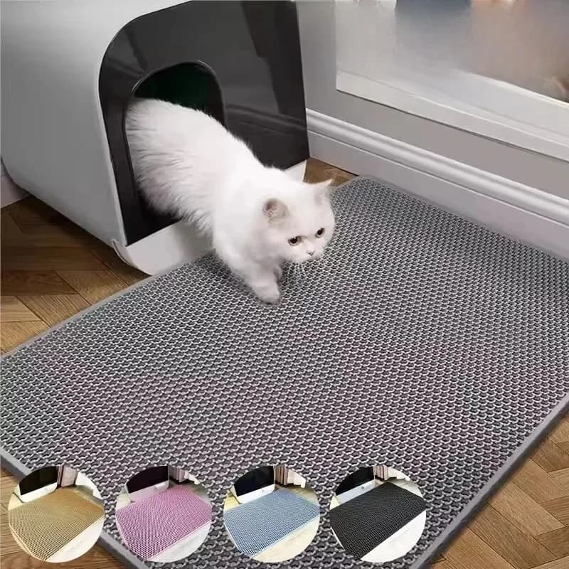 Kattenbakvulling Mat Water Urine Proof Dubbellaags Huisdier Opvouwbare Kattenbakvulling Trapping Huisdier Tapijt Bed Pads Voor Katten Huisdier Schone