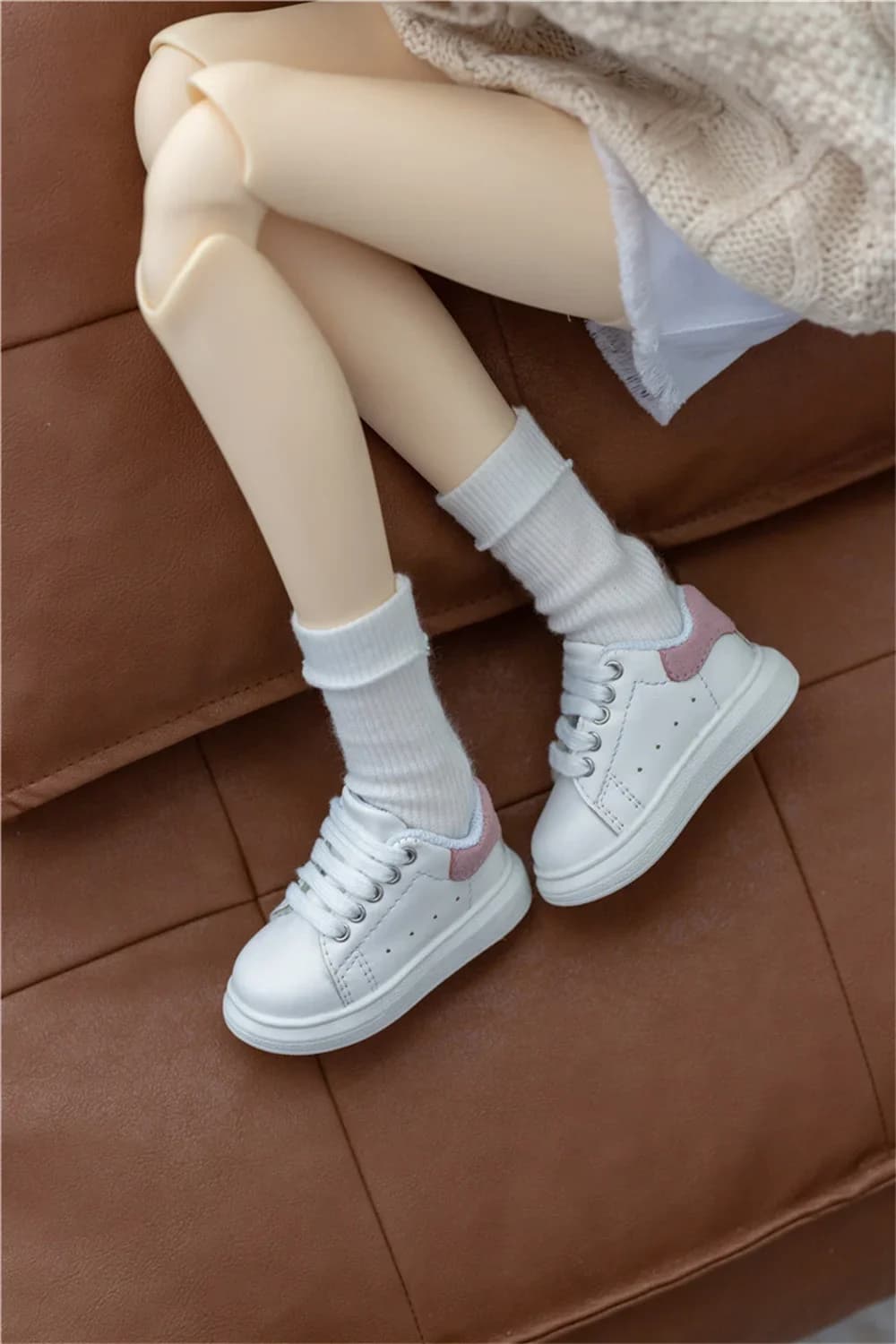 BJD Pop Schoenen Speelgoed Meisjes Jongens 1/3 1/4 1/6 Lage top Eenvoudig Schattig Baby Klein Wit Veelzijdig Dagelijks Casual Board Schoenen