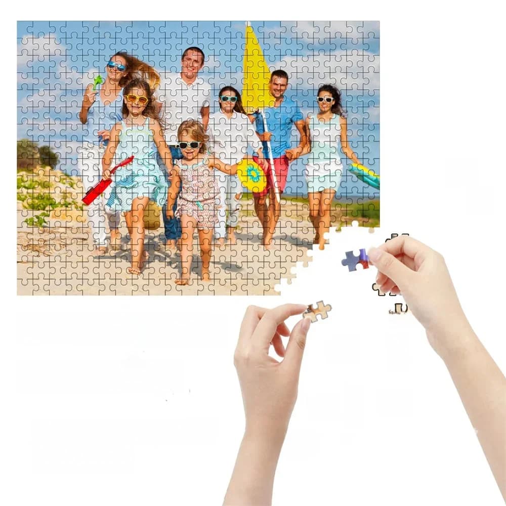 Aangepaste houten/papieren puzzels Unieke geschenken Gepersonaliseerde foto DIY-puzzel voor volwassen kinderen Handgemaakt speelgoed en hobby's