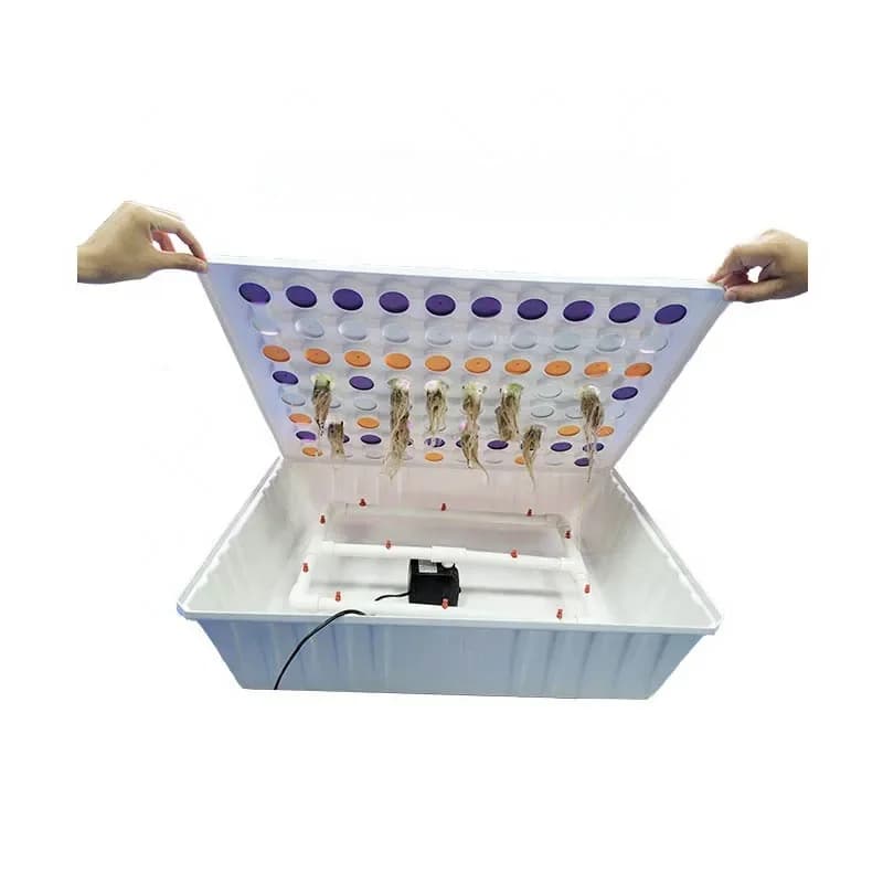 Hydrocultuur Systeem Huis Tuin Groente Hydrocultuur Kloon Lade Abs Kinderkamer Pot Aeroponisch Zaad Plantblad Met Spray-Systeem