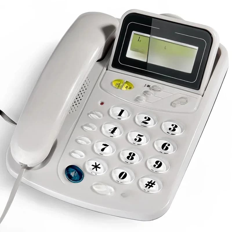 Beller Id Thuis Vaste Lijn Met Luide Beltoon Voor Ouderen, Vaste Vaste Telefoon Met Snoer, Aan De Muur Te Monteren Vaste Vaste Telefoon