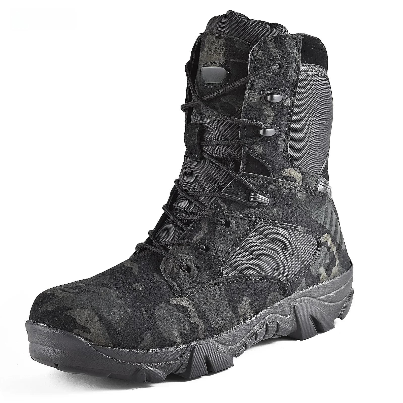 Winter herenlaarzen Kwaliteit Special Force werkschoenen Leren snowboots Tactische Desert Combat enkellaarzen