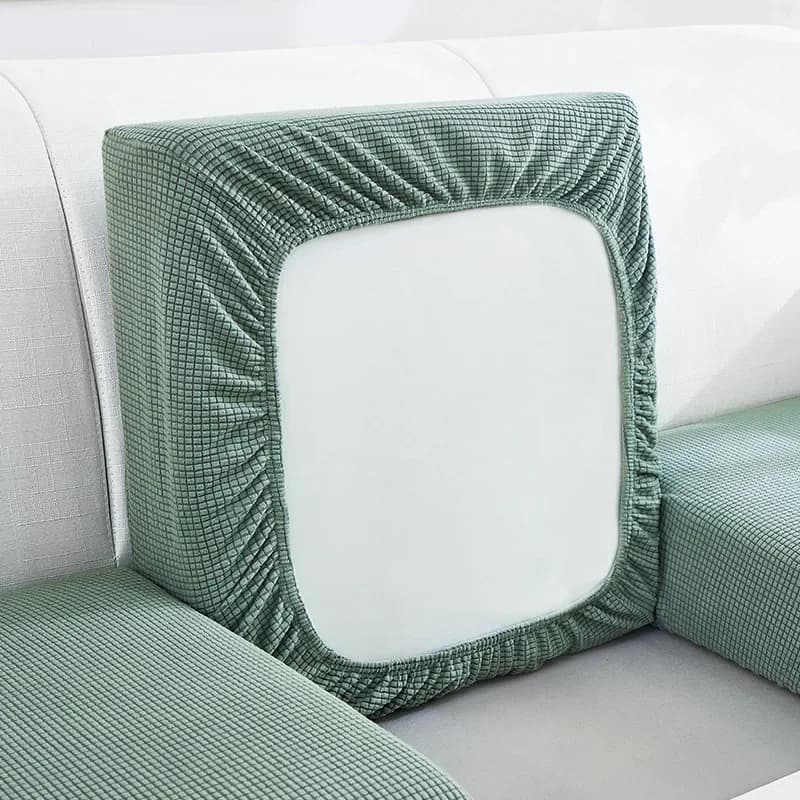 Nieuwe Jacquard Sofa Zitkussenhoes Polar Fleece Stoelhoezen Stretch Wasbaar Afneembare Hoes Sofa Protector 1/2/3/4 Seat