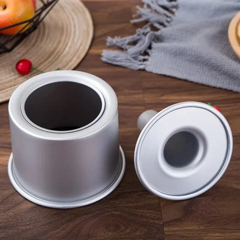 Ronde Midden Gat Legering Chiffon Cake Toast Brood Pan Verwijderbare Bodem Holle Schoorsteen Mold Diy Bakken Tools Bakken Model Brood doos