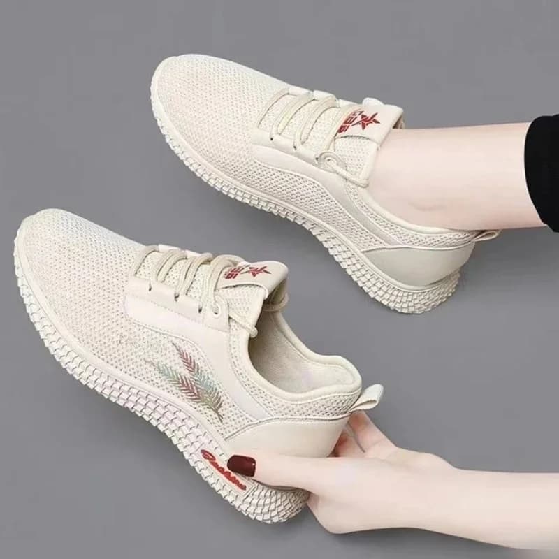 Ademend schoeisel 2025, veelzijdige trendy moederschoenen, slijtvaste sneakers voor dames, zachte zool, comfortabele casual damesschoenen, Mujer