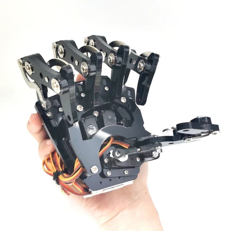 5 Dof Robotic Hand Claw Humanoïde Robot Bionische Gemonteerde Mechanische Manipulator Grijper voor Arduino Programmering Robot DIY Kit