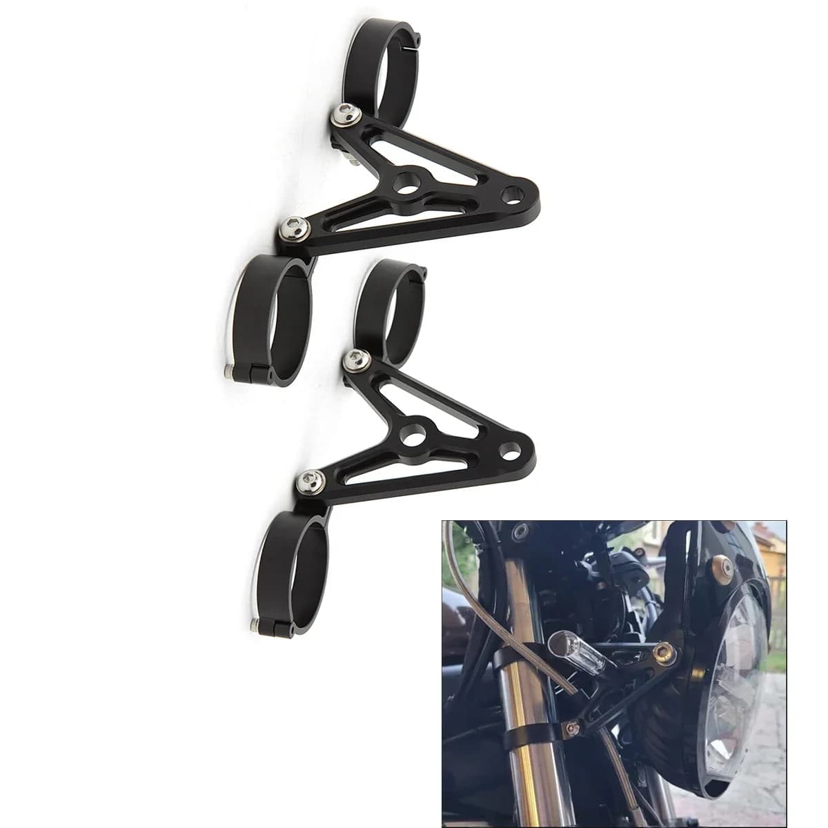 Voor 40Mm 41Mm 48Mm 50Mm 51Mm Universele Motorcycle Koplamp Beugel Hoofd Lamp Voor Suzuki honda Yamaha