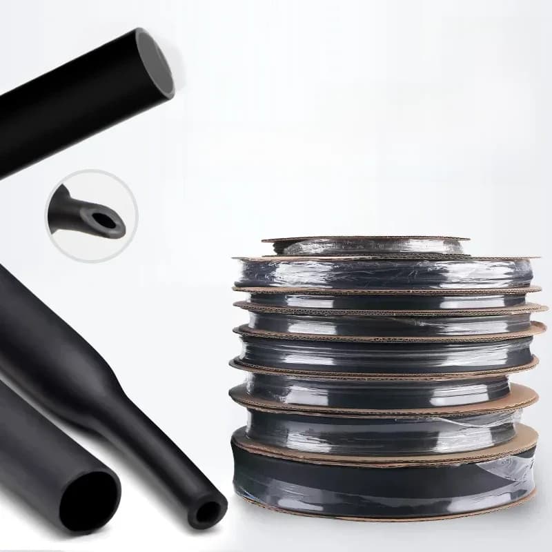 100 Meter/10M 3:1 Verhouding Lijm Gevoerde Krimpkous Dikker Met Lijm Dubbele Muur Tubing Diameter 2.4/3.2/4.8/6.4/7.9/9.5mm