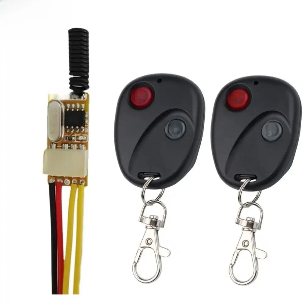 3.7V Mini RF Afstandsbediening Schakelaar 433 315 4.2V 4.5V 5V 6V 7.4V 9V 12V Kleine Relais Contact Draadloze Schakelaars GEEN COM NC Relais Contact