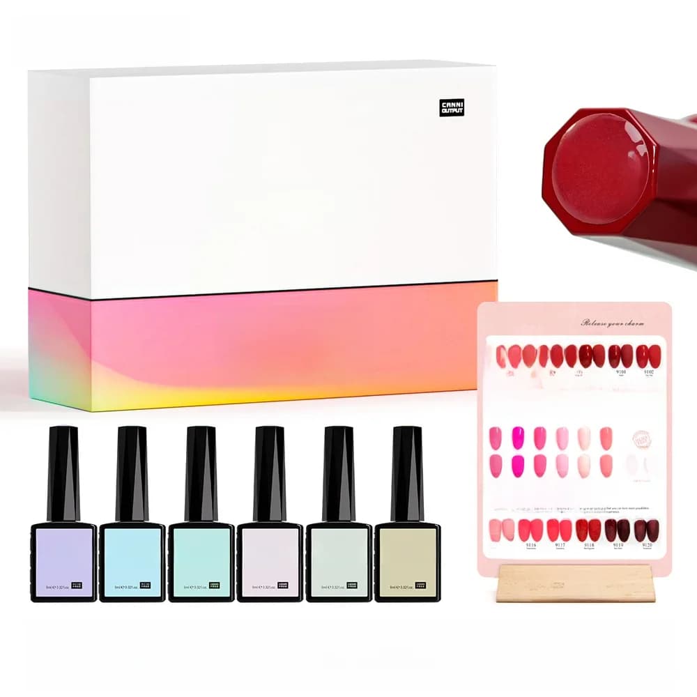 9ml CANNI HEMA GRATIS nagelgellakkit Nagelmanicure Volledige dekking Effen kleur Roze kleur Losweken UV LED Nagelgelvernis Set