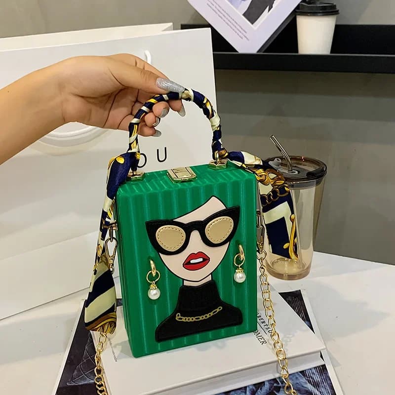 Avondtassen voor vrouwen 2026 Nieuwe modieuze leren schoudertas Dames Harde Hoge Kwaliteit Hip Hop Party Luxe Designer Handtas