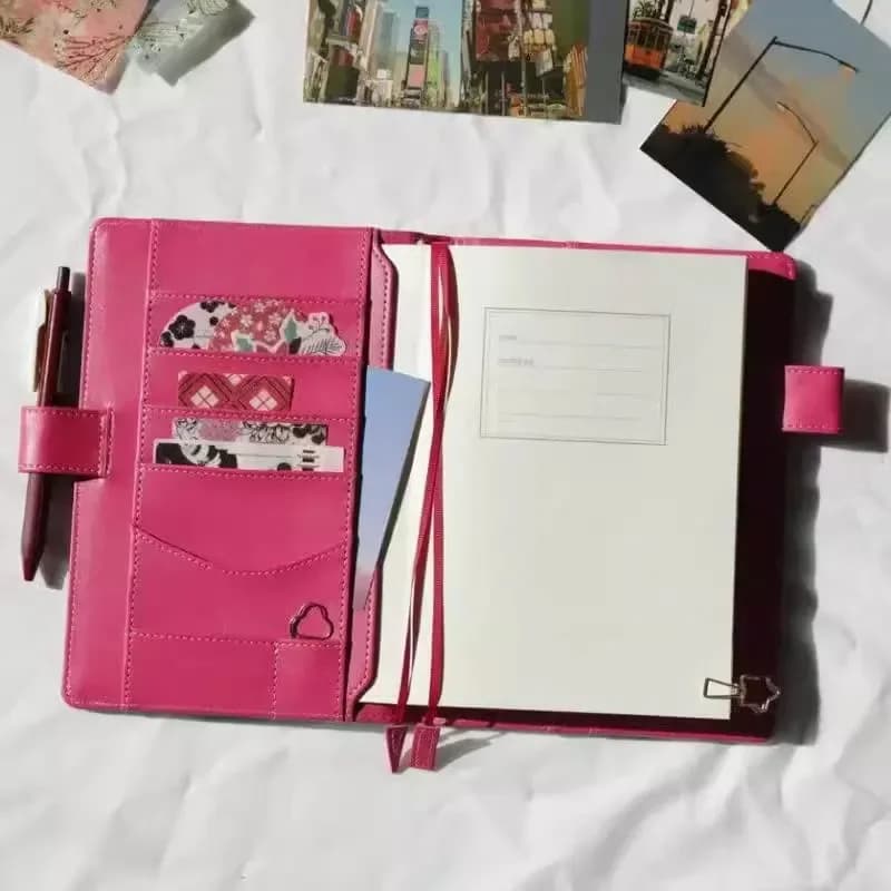 Yiwi Makaron Cover Voor Standaard A5 Dagboek Notebook Levert Vintage Dagelijkse Wekelijkse Planner Organisator Agenda2023-2024