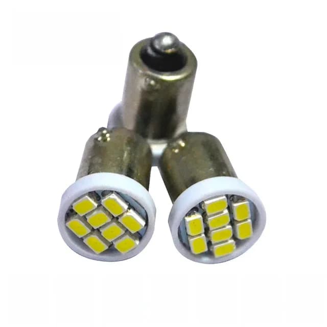100 stks AC DC 6 V 6.3 V BA9S Niet polar 8 SMD 1206 3020 T4W Led-lampen voor flipperkast Wit Rood Blauw Groen Geel groen 6.3 V AC