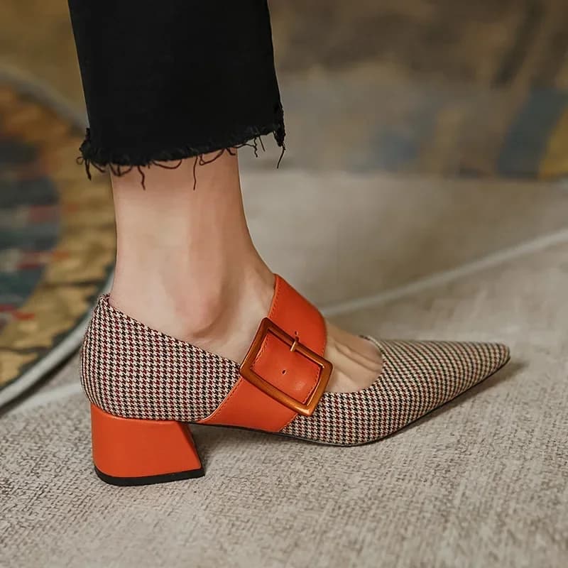 Mary Jane Schoenen Vrouw Mode Lente Zomer Merk Design Vrouwen Pumps Hoge Hakken Femme Puntige Neus Feest Dames Schoenen Hakken Vrouwen