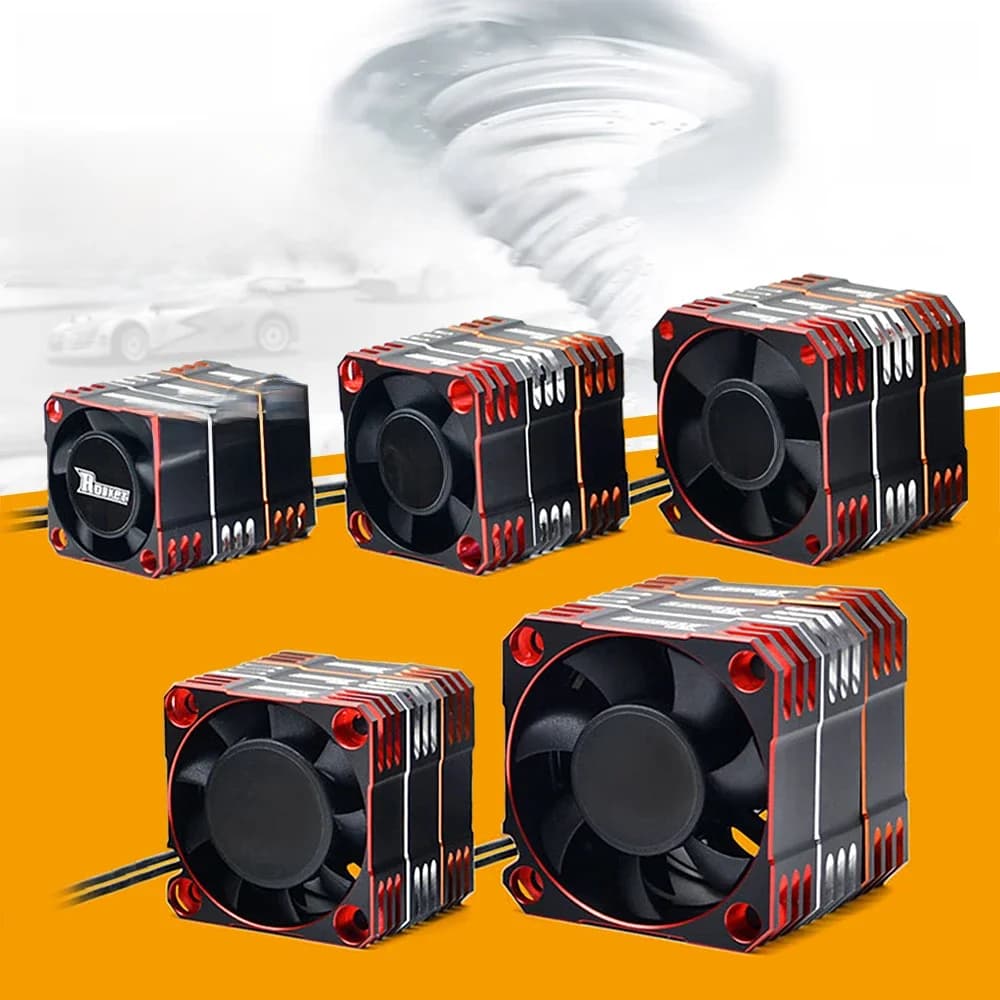 Rocket RC Fan 25mm 30mm 35mm 40mm 50mm OVERTREFFEN HOBBY Warmteafvoer Koelventilator voor voor 1/10 1/8 Borstelloze Motor RC Auto Deel.