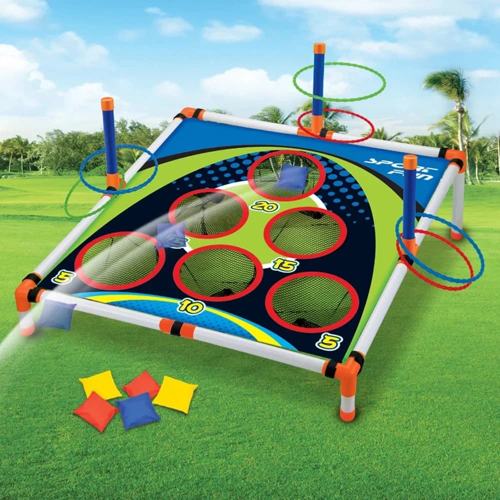 Draagbare Cornhole Gooien Cirkel Beentje Board Set Eenvoudig te monteren Leuk Kinderen Interactief Volwassenen Outdoor Yard Toss Game Toy
