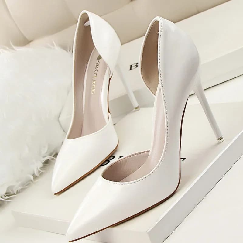 Snoep Kleur Dunne Hoge Hakken Pumps Schoenen Vrouw Side Lege Stiletto Vrouwen Hakken Schoenen Party Office Wedding Schoenen Voor Lady WSH4117