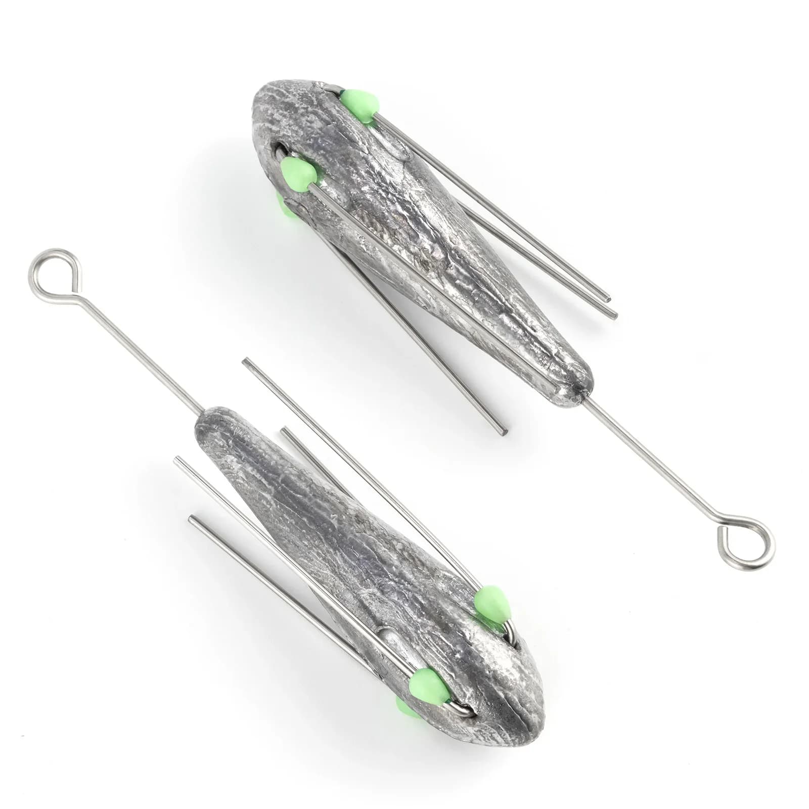 2Pcs Sputnik Spider Sinker Zoutwater Vissen Gewichten Sinker Lichtgevende Lange Casting Trolling Zee Surf Vissen Bas Tonijn