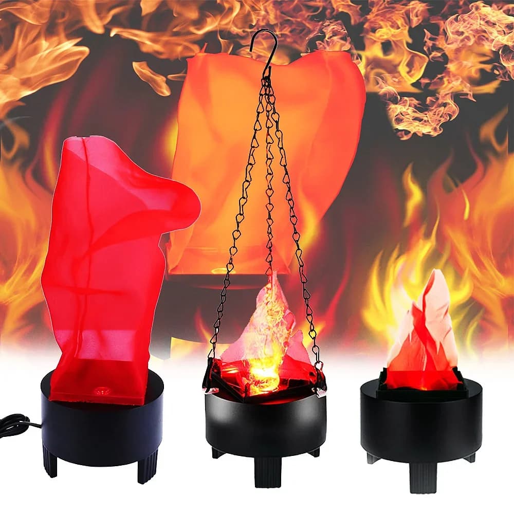 Led Nep Vlamlamp Mini 3d Flikkerende Vuurvlamlicht Elektronisch Nachtlampje Eu/Us/Uk/Au Plug Indoor Decoratie Voor Halloween
