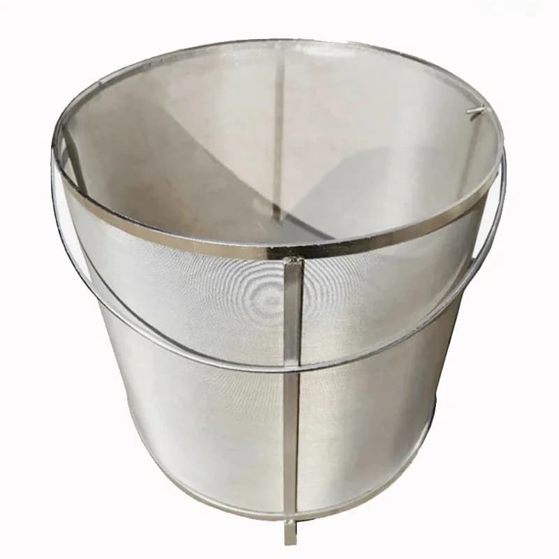 OD.30 x 30 cm 50-300 Micron Mesh Rvs Zeef Mand Thuis Bier Wijn Brouwen Homebrew Bar gereedschap met handvat