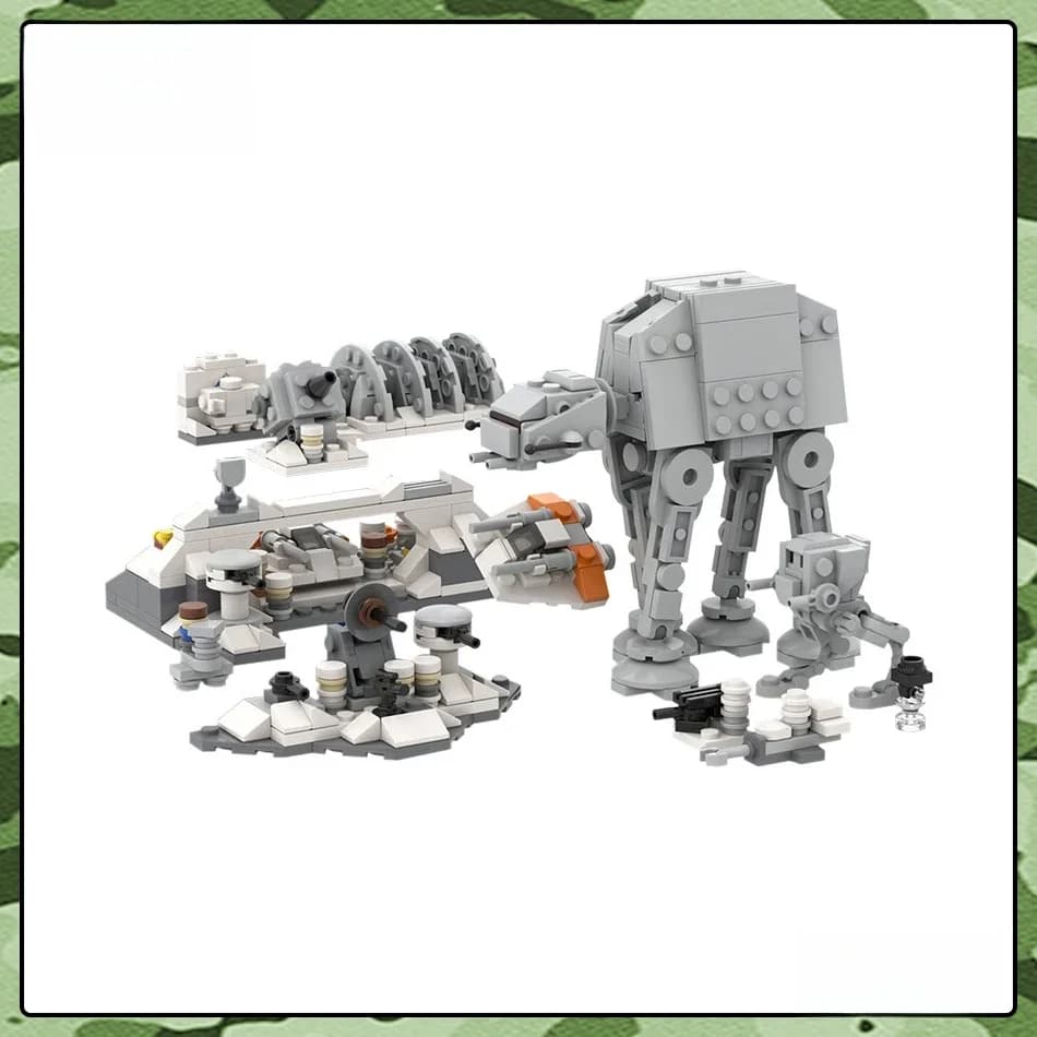MOC Sci-Fi Walker Robot Bouwstenen Militaire Galaxy Battle Scout Mech Model Steenset