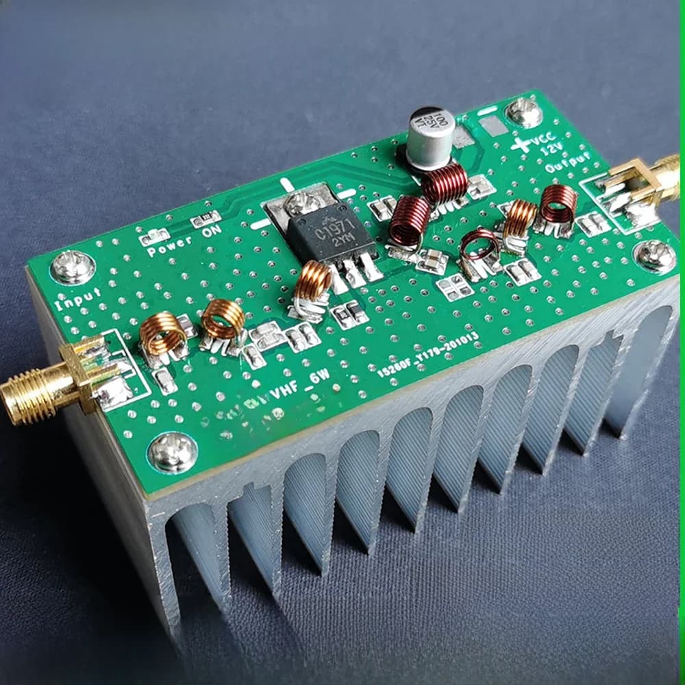 6W Fm Rf Eindversterker 88-108M 140-170M Voor Ham Fm Radio Zender Walkie-Talkie Vhf Rf Versterkers Dc 12V