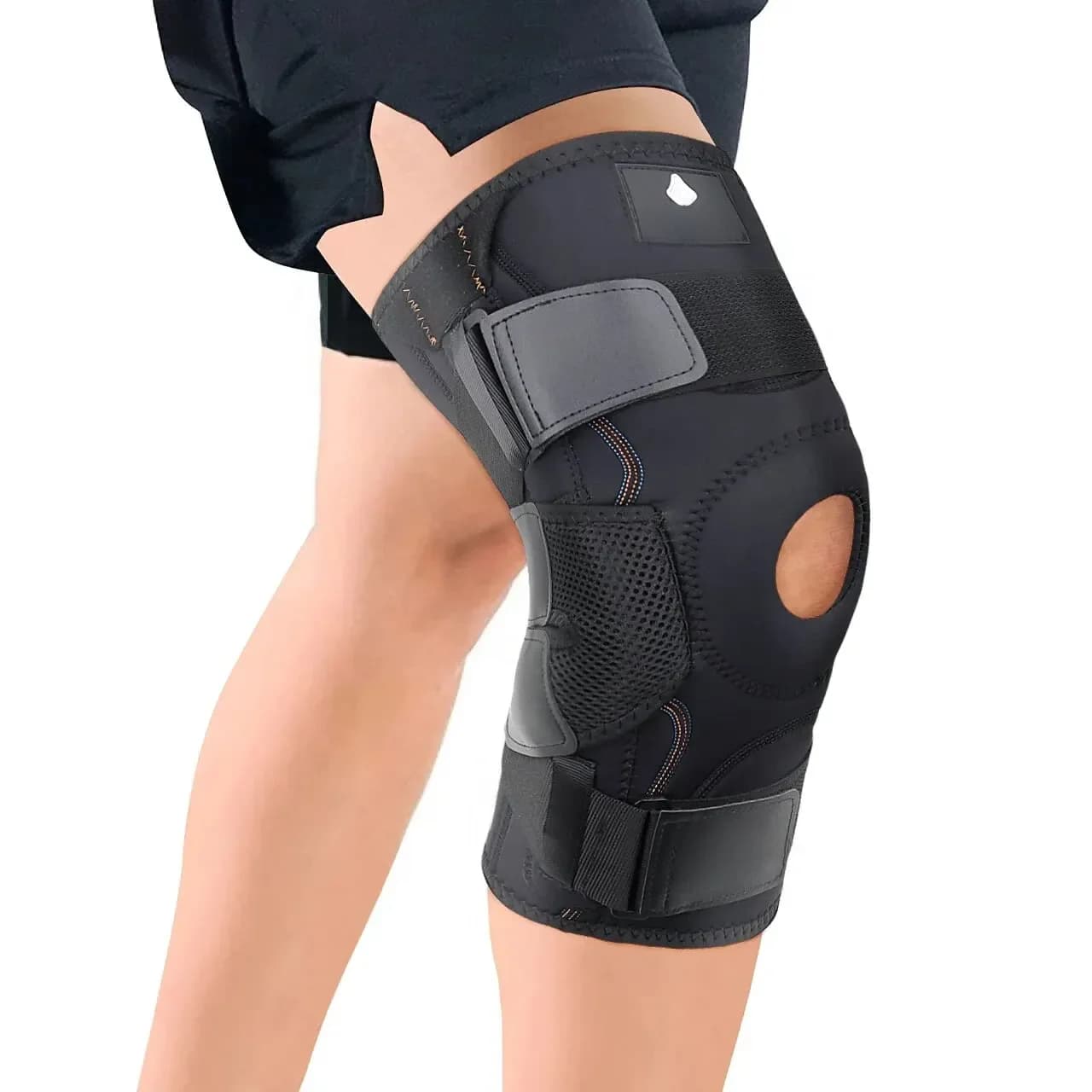Scharnierende Kniebrace Voor Kniepijn Met Zijstabilisatoren Vrouwen Mannen Kniebeschermer Meniscus Traan Patella Gel Pads Knie Ondersteuning Acl Mcl