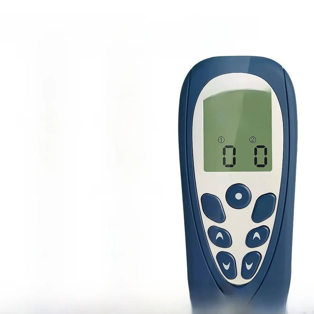 Tientallen eenheid spierstimulatormachine - tweekanaals elektronische pulsstimulator, Tientallen EMS-machine voor pijnverlichtingstherapie met pads