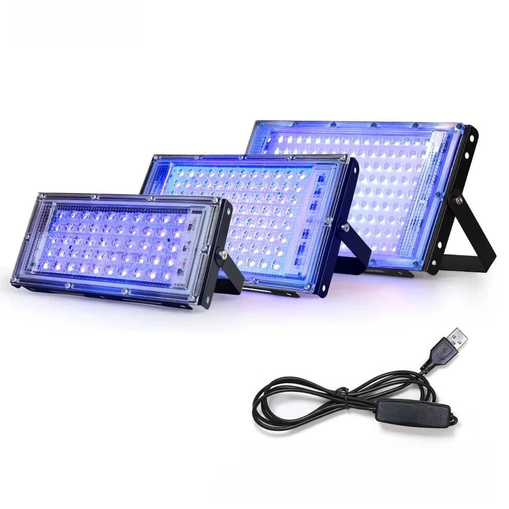 LED UV USB Schijnwerper 50W 100W 150W Disco Party LED USB Podium Blacklight AC 220V Ultraviolet fluorescerende Podiumlamp Schijnwerper