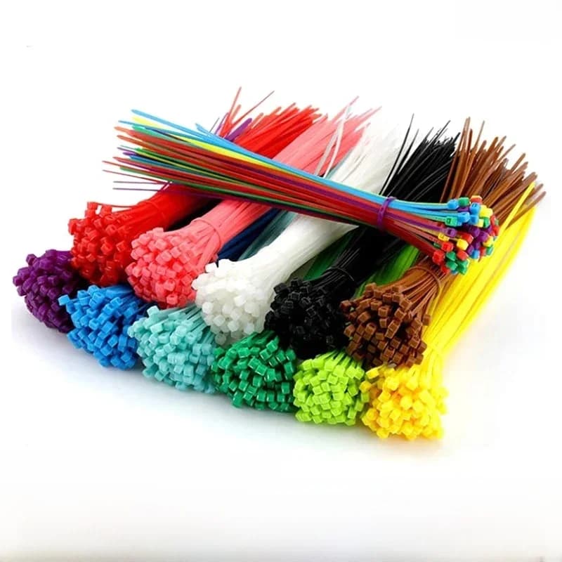 Kabelbinders Nylon Zelfsluitend 100/150/200mm Veelkleurig Plastic Zip Draad Binding Wrap Bandjes DIY Kabel Fasten Organizer
