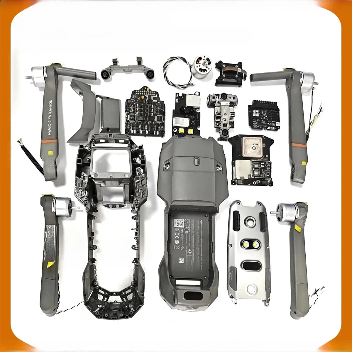 Originele Mavic 2 ENTERPRISE industriële dual-light geavanceerde warmtebeeldaccessoires, behuizing, arm, ESC GPS, DJI Mavic 2-serie