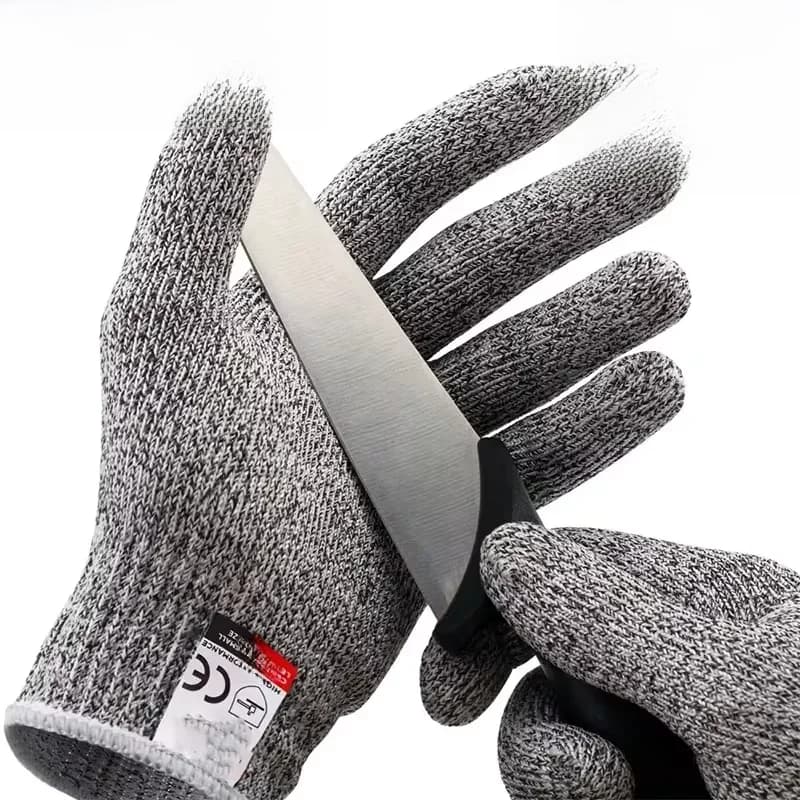 Niveau 5 HPPE Anti-Cut Handschoenen Keuken Tuinieren Anti-Cut Gebreide Handschoenen Anti-Doorn Slijtvaste Glas Gebouw Snijhandschoenen