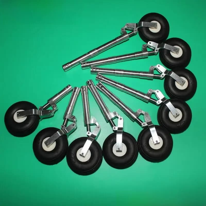 RC Vliegtuig Deel 120-210mm Demping Knielend Landingsgestel met Wiel Worm Shock Statief Geschikt voor 3-5kg RC Vliegtuigen EDF Vliegtuig
