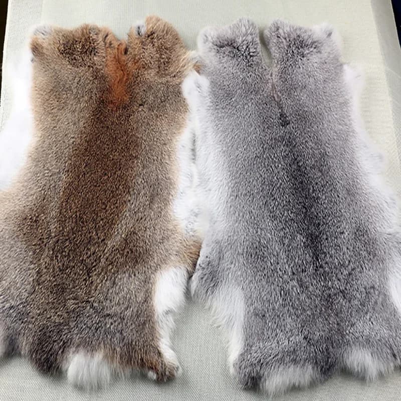 Natuur Echt Echt Konijnenbont Verkoop Door Hele Stuk Pluizig Konijn Leer Bont Woondecoratie Kleding Accessoires Hoge Kwaliteit