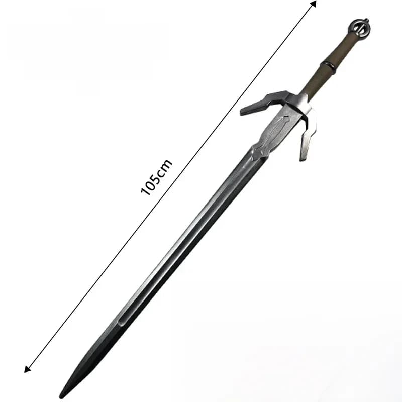1:1 Cosplay Juweelzwaard Dubbel Beest Zwaard Wild Jacht Zwaard Prop Rollenspel Cadeau Veiligheid Pu Tovenaar Witte Wolf Wapen 105Cm