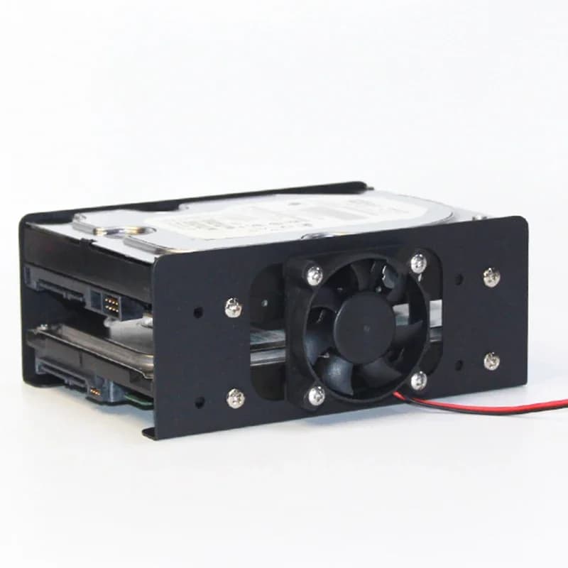 Chassis ingebouwde mechanische harde schijfbeugel metaal 3,5 harde schijf bovenop expansieventilatorkoeling voor pc-behuizing