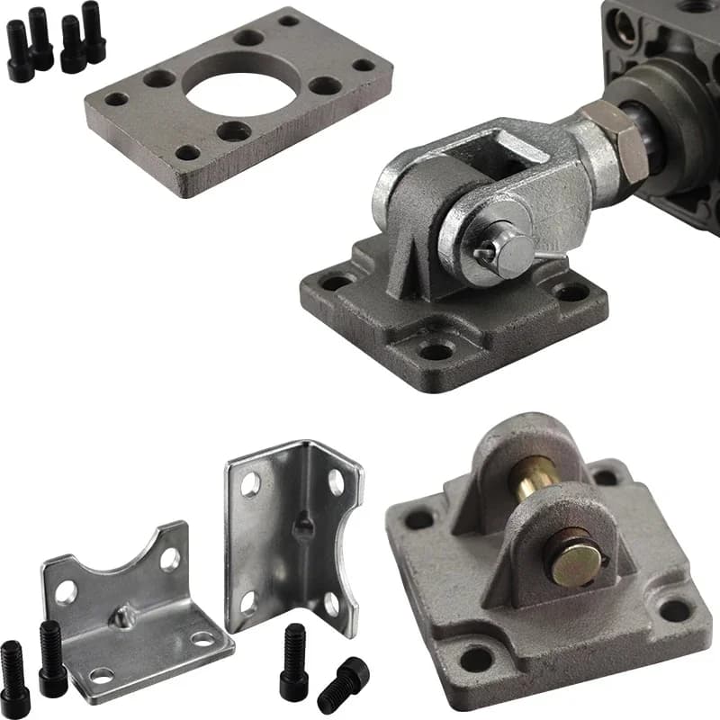 MDBB MBB Cilindermontage- en bevestigingsbasis voetkop stang zijflens enkelvoudige dubbele klembeugel draaibare beugel MB-F L D C B 03 04 05