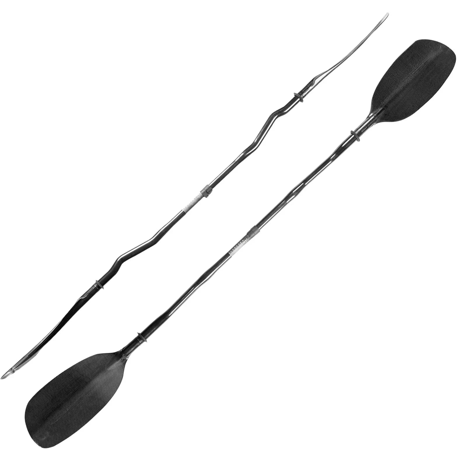 Full Carbon Kajak Peddel Met Gebogen Schacht Voor Watersporten Duurzame Wildwater Peddel Voor Kajakken Surfen Carbon Boot Roeiwerk