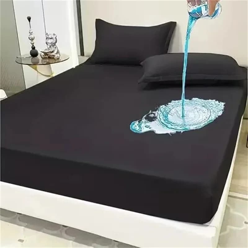 100% Waterdichte Matrashoes Protector Verstelbare Antislip Bed Hoeslaken Met Elastische Band Voor King Queen 90/140/160/200