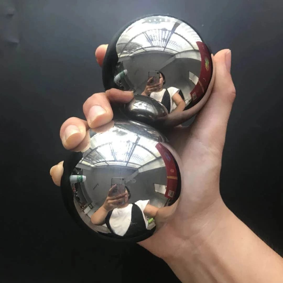 2 Stks/partij Hand Oefening Ballen 45Mm 50Mm 55Mm 60Mm 63.5Mm 65Mm 70Mm 75mm Hand Behandeling Massage Stalen Ballen