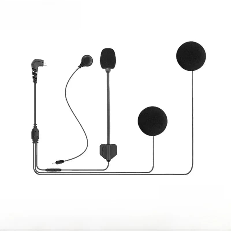 Freedconn Intercom Interphone Accessoires 2-in-1 Microfoon voor KY Pro R1 Pro R1 Plus Tmax Pro 5-pins Oortelefoon