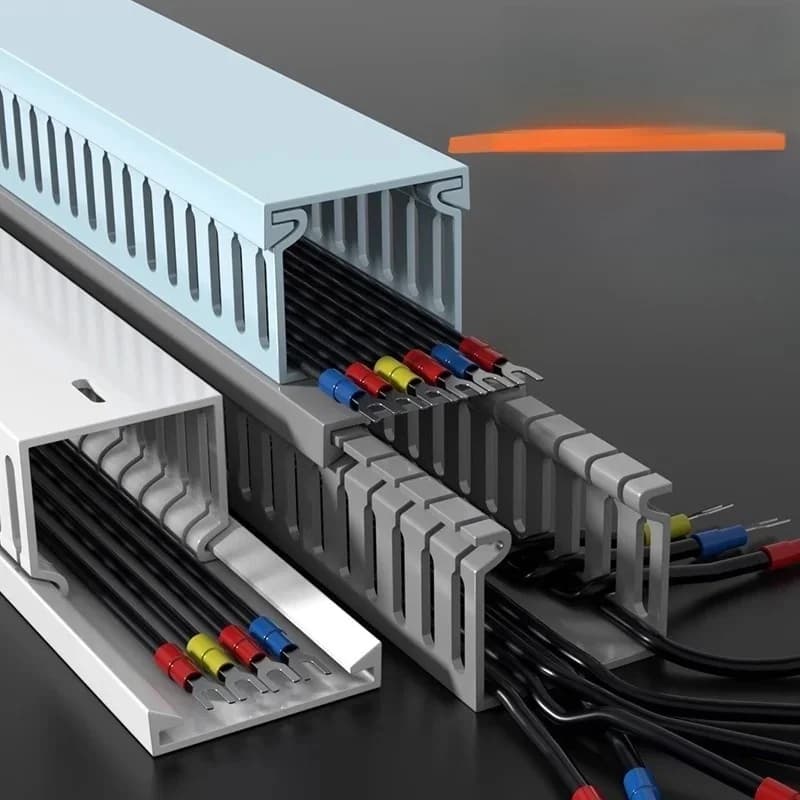 Kabelrek onder bureau Lade Ondersteuning Snoer Manager Paneel Draadorganizer Vlamvertragende kabelbaan voor industriële kastdoos