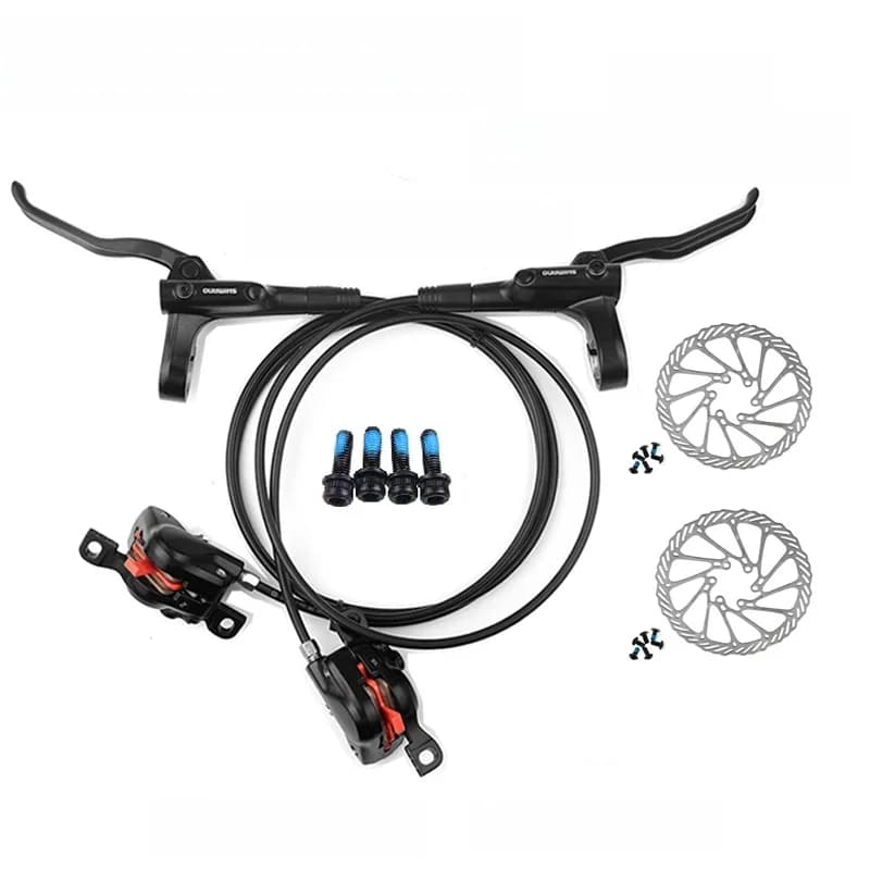 Originele Shimano MT200 MTB Mountainbike Hydraulische Schijfrem Linksvoor Rechts Achter 145 CM Rotor RT56 RT54 RT26 RT30 HS1 G3 160 MM