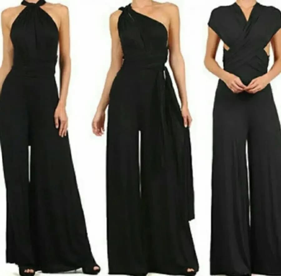 Dames Jumpsuits Overalls Mouwloos V-hals Rompers Strandwijde Pijpen Broek Kantoor Y2k Dames Casual Plat Eén Stuk Sexy Rugloos 2026