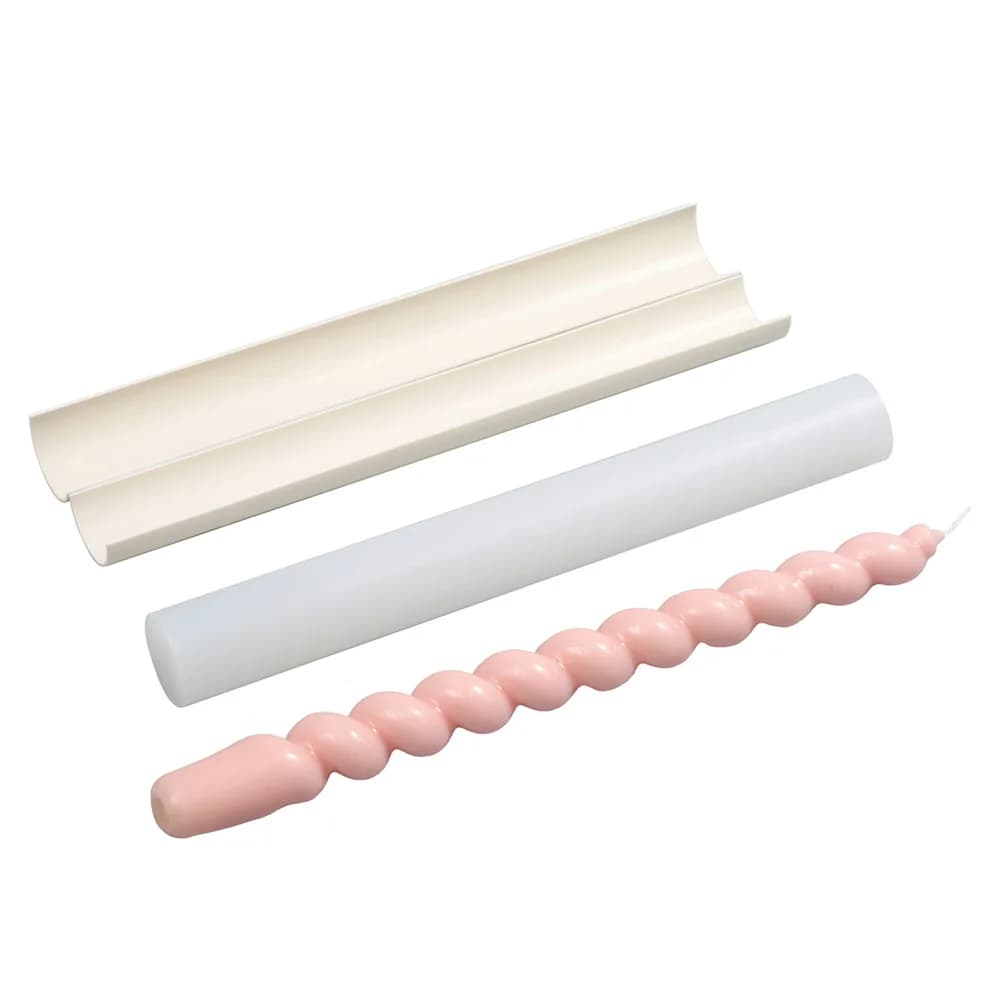 Nicole Twisted Spial Lange Siliconen Kaars Mal Geometrie Bubble Aromatherapie Wax Maken Mal Diy Geschenk Home Decor Tool