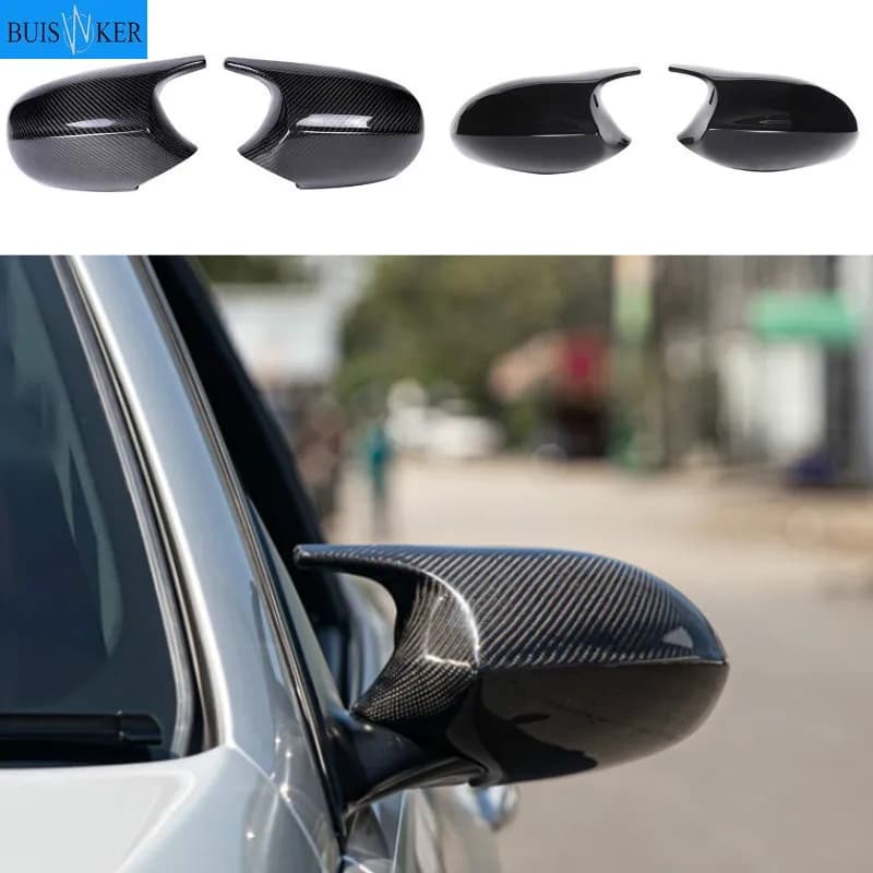 E90 E91 Zwart M3 Stijl Cover E81 E82 E87 E88 voor BMW 1 3 Serie E92 E93 Koolstofvezel M Look Achteruitkijkspiegel Cap Auto Accessoires