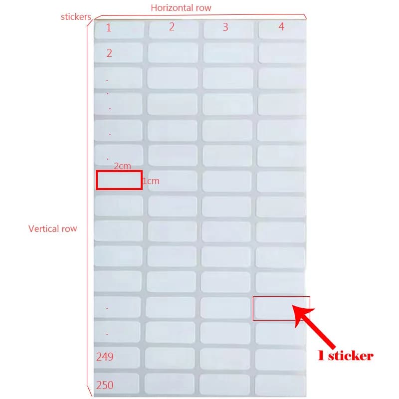 500/5000Pcs/Volume Indeling Opbergdoos Onderscheiden Label Stickers Diamant Schilderij Accessoire Borduurwerk Gereedschappen
