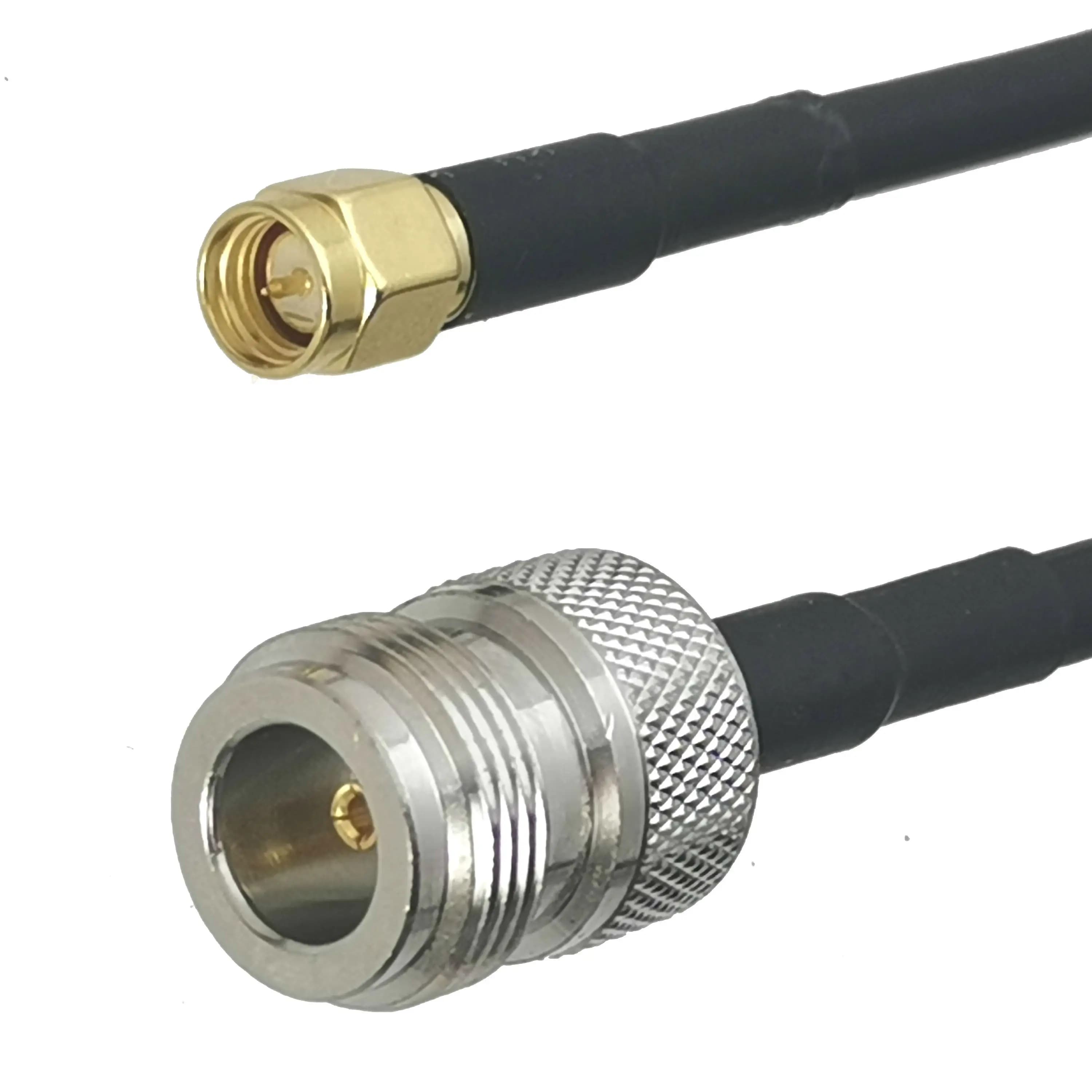 1 stks RG58 N Vrouwelijke Jack naar SMA Stekker Connector RF Coaxiale Jumper Pigtail Kabel Voor Radio Antenne 6 inch ~ 50 M